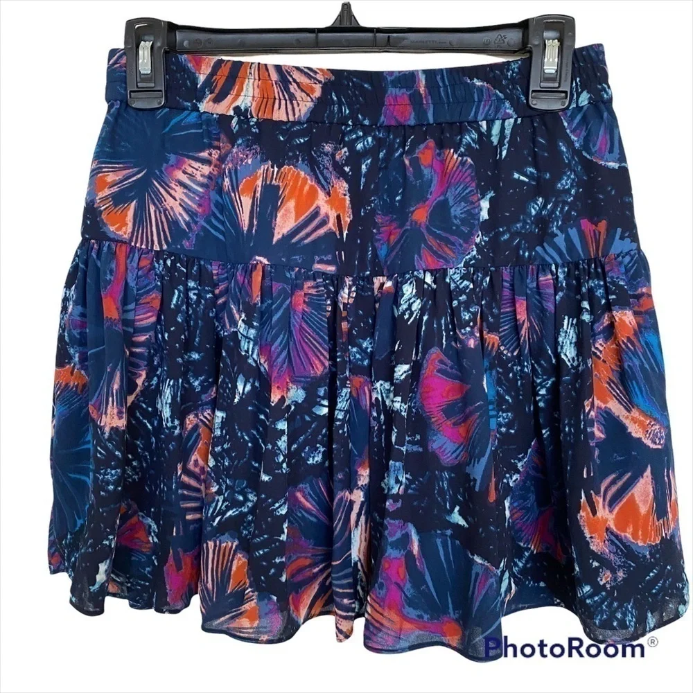Bcbgmaxazria Paula Circle Skater Mini Skirt, Size XX Small